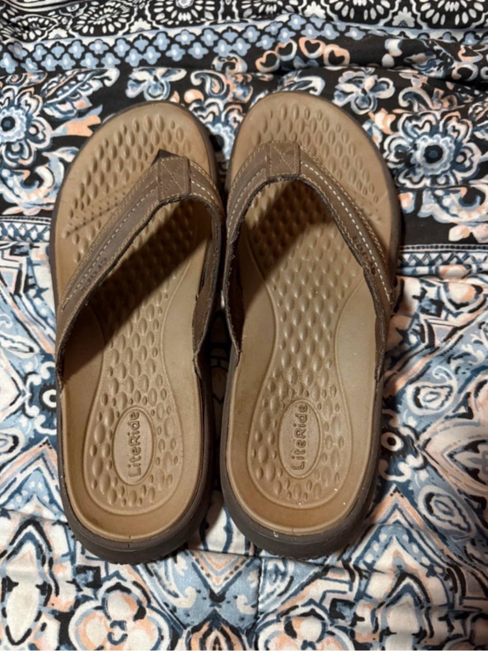 CROCS Men’s Brown Flip-Flop Sandals